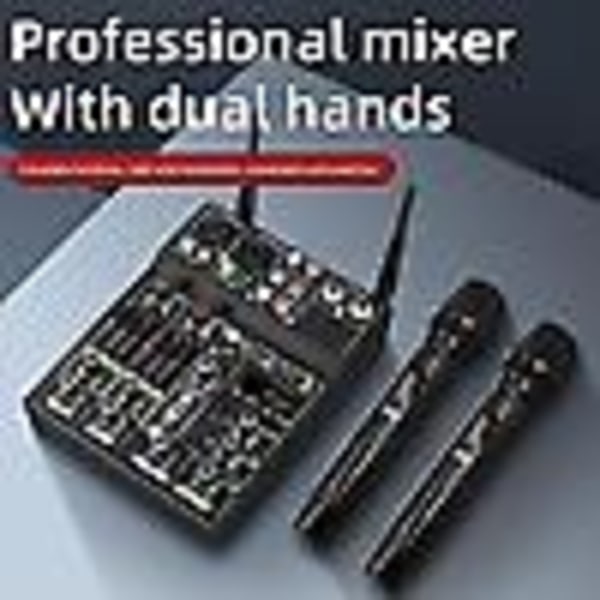 4 Channel Audio Mixer Ammattimainen UHF langaton mikrofonijärjestelmä