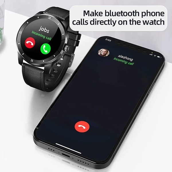 C21 Smart Watch Herr Bluetooth Call Touch Armband Hd-skärm Sportläge Puls Sömnmätare