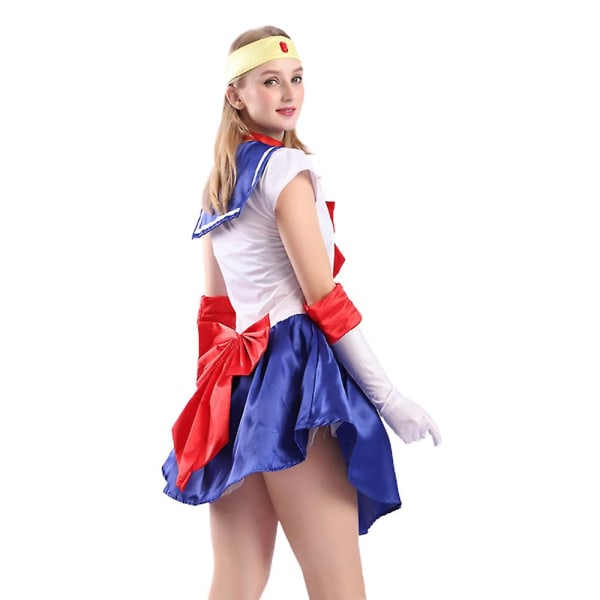 Kvinnor Sailor Moon Cosplay Party Kostym Outfit Uniform Klänning Presenter 2XL