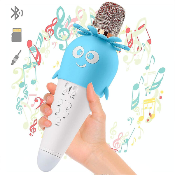 Karaoke-mikrofon, trådløs mikrofon, bilmikrofon, mikrofon for barn, karaoke for barn
