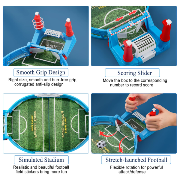 Minifotbollsspel, bordsfotboll Bordsspel för bordsspel för vuxna barn Familjespel på kvällen
