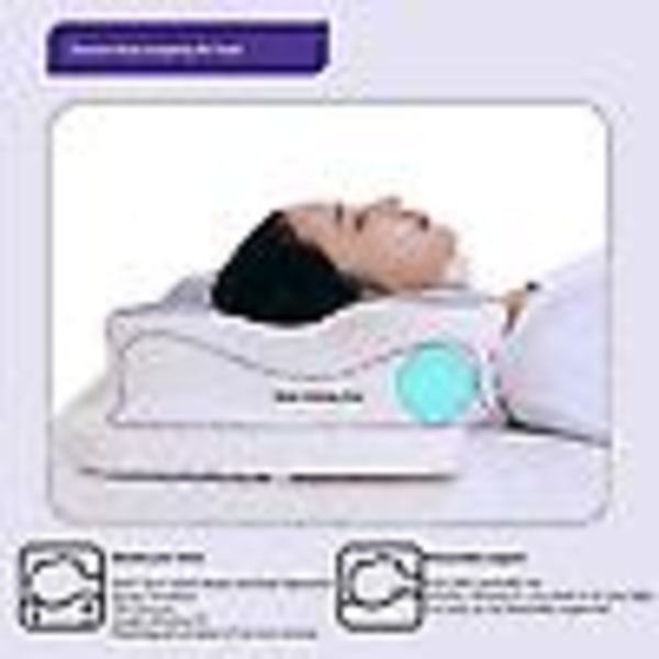 Memory Support Foam Kudde Idealisk för sidor, rygg, mage