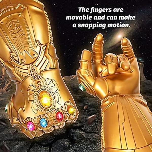 Light Up Thanos Infinity Gauntlet Led Thanos-handskar för den elektroniska  näven Pvc-handskar, vuxen och barn ce7f | Fyndiq