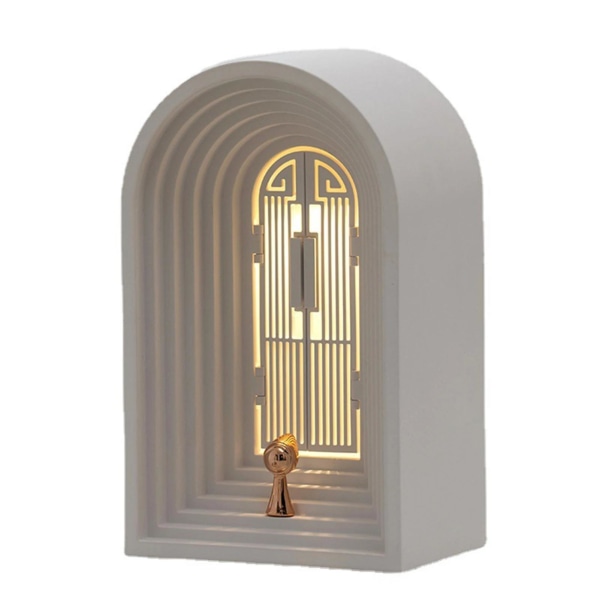 Bordslampa Sängbord Dekorativ lampa USB Laddning Nattlampa Bluetooth högtalare