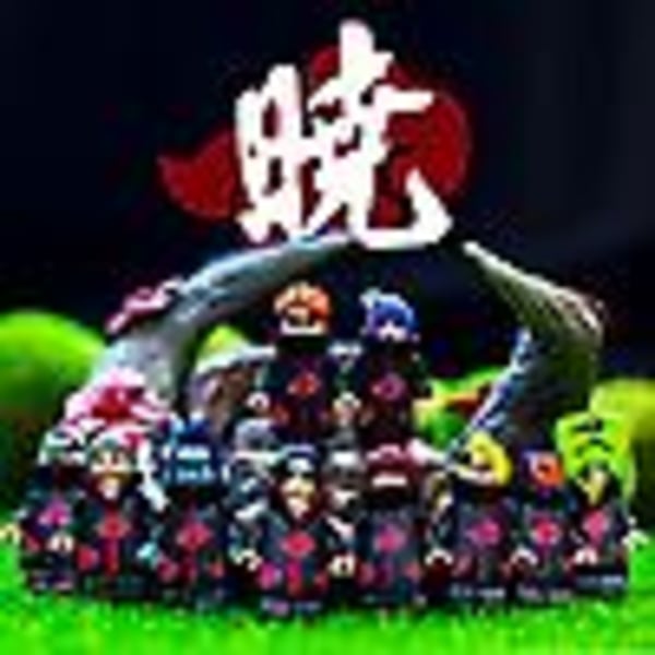 40 stk Naruto minifigur byggeklodser Uzumaki Naruto Uchiha med jordflag Træ Kakashi plug-in legetøj