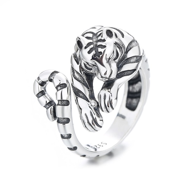 Tiger Shape Öppen Ring Unik Ring