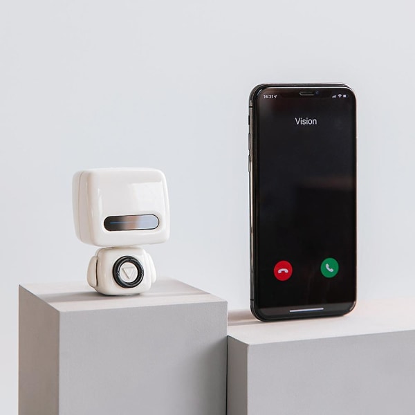 1 kpl Bluetooth-kaiuttimet Mini Cute Robot Kannettava Langaton Bluetooth 5.0 Subwoofer-kaiuttimet Sisäänrakennetulla mikrofonilla Tukee Hands-free-puheluita ja valokuvia
