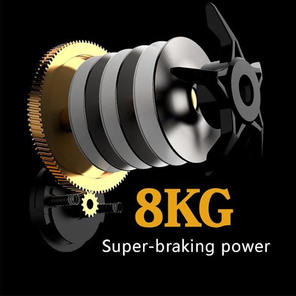 Bait Casting Reel Speed ​​Ultra Light Drag Ocean Bass Spinning Metal Fishing Reel (oikeakätinen malli)