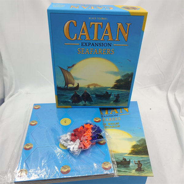 Søfarere CATAN Brætspil UDVIDELSE - Udforsk, bosæt dig og erobre nye øer! Strategispil, familiespil til børn og voksne, fra 10 år, 3-4 spillere