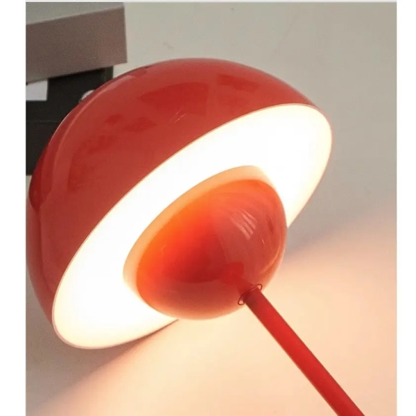 Sjampinjong Blomsterknopp Oppladbare Led Bordlamper Skrivebord Natt For Soverom Spisestue Touch Natt Lys Rosa