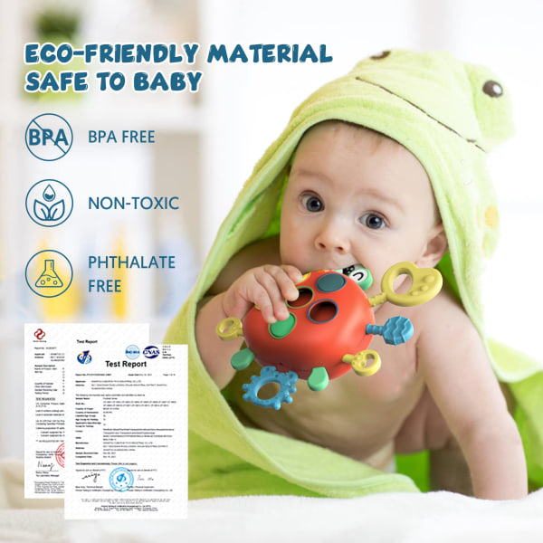 Baby Sanselegetøj Sjovt Montessori Småbørns Silikonelegetøj til Baby Education