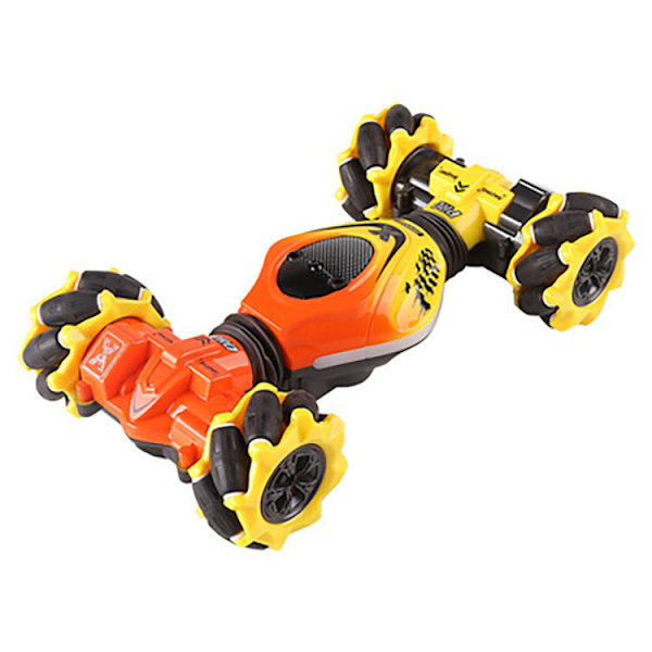 Gesture RC-bil för 6-12 år pojkar, flickor, 4WD-fjärrkontroll Gessensor-leksaksbilar Orange orange