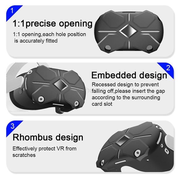 Vr Helmet Silikon Cover Vr Host Protection Shell för Oculus Quest 2 Vr Headset