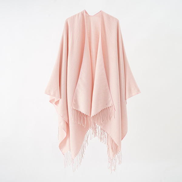Mjuk imitation kashmir cape