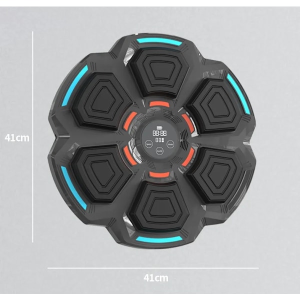 Smart musikboxningsmaskin 2024, träningsmaskin med elektronisk väggmontering, med premium boxningshandskar