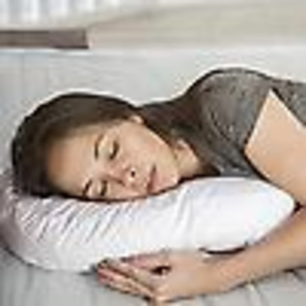 Side Sleeper Anti-snarkningskudde Mjuk U-formad kudde Resehuvudstöd Nackstöd Korrekt ryggrad Vit