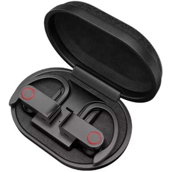 True Wireless Earbuds Bluetooth 5.0-hovedtelefoner, Sport In-Ear TWS Stereo Mini Headset med mikrofon HiFi Bass IPX7 vandtæt, One Step Instant Pair