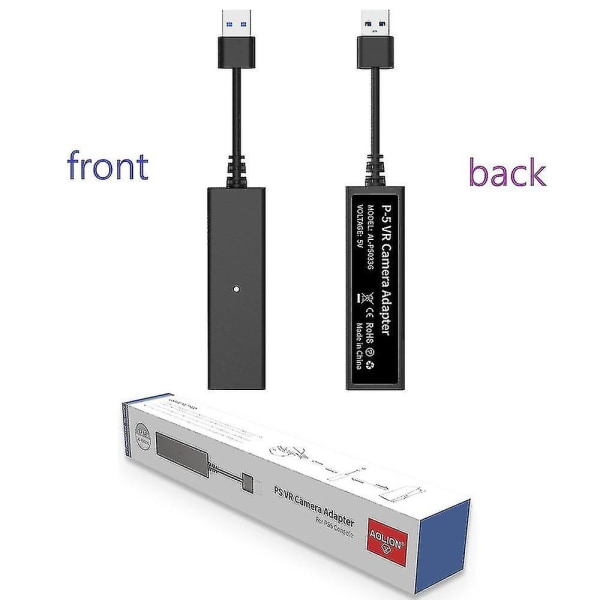 VR-kamera-adapteri PS5-konsolin isäntämuuntimelle PS4 VR -sovitinkaapelin USB 3.0 uros naaras ps4 isäntäkamera VR-pelit PS4 VR - PS5-muunnin (huali)