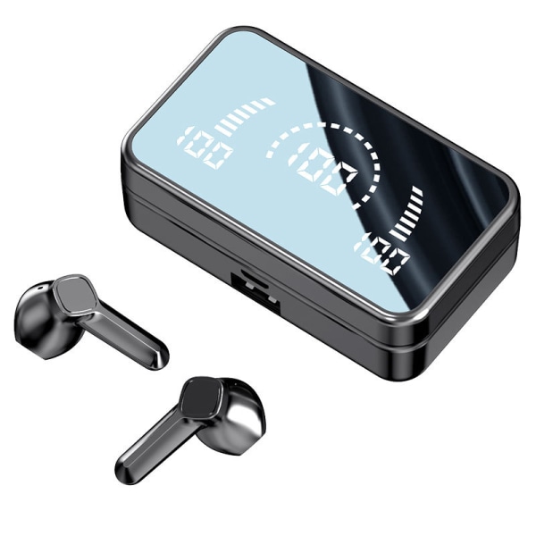 5.3 Trådlösa hörlurar Touch Control-hörlurar In-ear-hörlurar med laddningsbox och inbyggd mikrofon (svart)