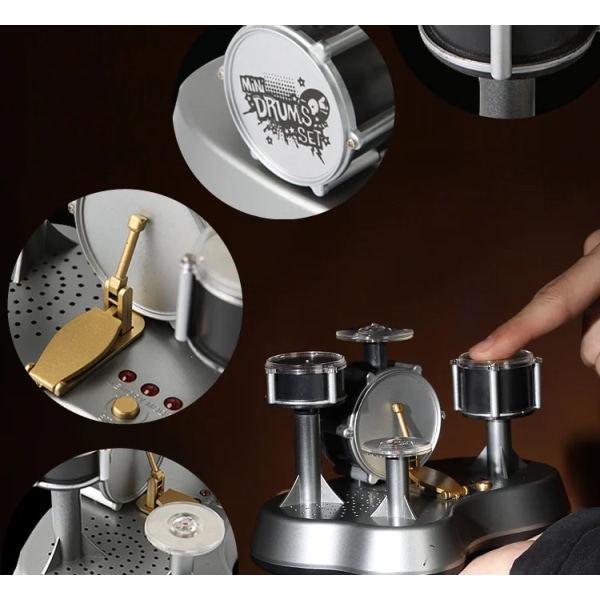Utsökt Mini Musician Convert Drum Kit Finger Touch Mini Trummor Slagverk leksaker
