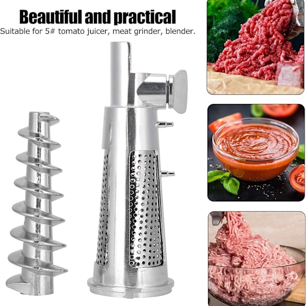 Lihamyllyn lisävarusteet, Kitchen Aid -yleiskoneen lisävarusteet, tomaattimehunpuristin, kierreakselin suodatinholkki, sekoittimen tulppa, 5# lihamyllyyn