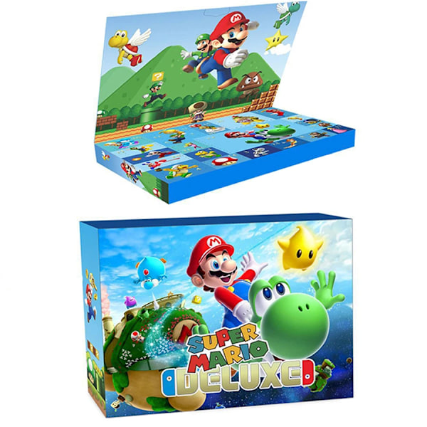 Super Mario Bros Julenissekalender Overraskelse Blindboks 24 stk Animefigurer Barnleker for Gutter Jenter Julegaver