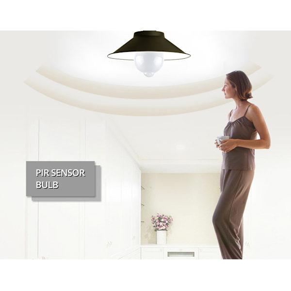 E27 Glödlampa Led Ljus Pir Infraröd rörelsesensor Auto Energisparlampa Dekorativ Glödlampa Night 20W