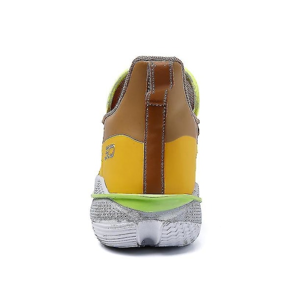 Herr basketskor Mode löparskor Andas Sneakers Yellow 42
