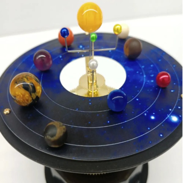 Solsystemet Planet Motion Skrivbord Prydnad Rotation Sväng Balans Globe Ball Kontor Bordsskiva Dekorleksak colorful