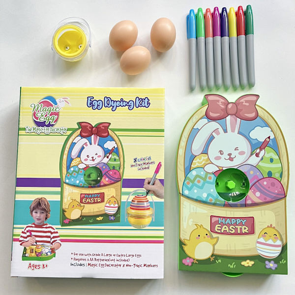 Pyntesett for påskeegg Søt kanin DIY-eggdekorering påskeLEKE Gavesett for barn