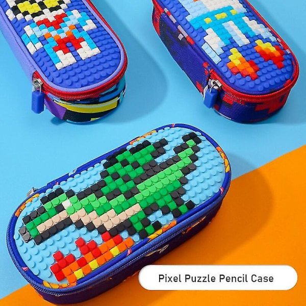 Pixel Puzzle Kawaii Stationery Børnenes kreative Sød med stor kapacitet