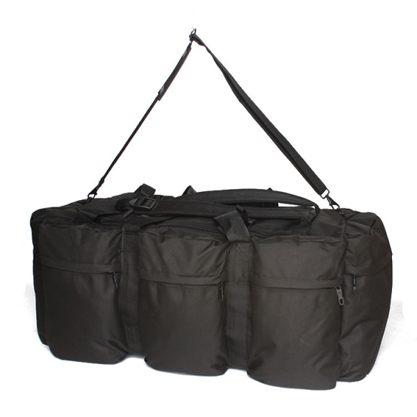 Sports Gym -reppu iso matkalaukku miehille muunnettavissa oleva monitoimireppu retkeilyreppuun kävellen käsilaukulla (musta)
