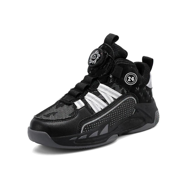 Barn Basketskor Mode Flickor Sneakers Andas Sportskor 3Al813 Black 36