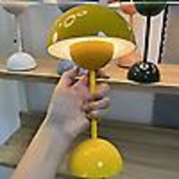 LED Batteri Bordslampa Trådlös Touch Dimbar Blomkruka Bordslampa Dekorativ Retro Bordslampa