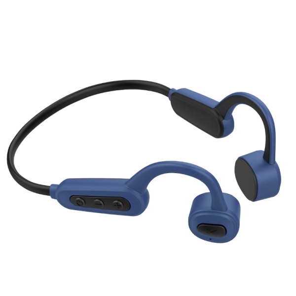 IPX8 Vattentät Trådlös Benledningshörlurar Bluetooth Sporthörlurar 16GB Blå blue