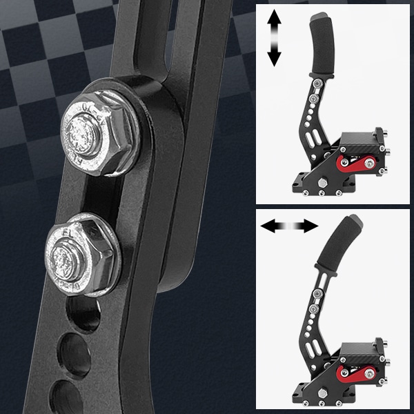 PC USB käsijarru vaakasuuntaisella Drift Rally Racing -käsijarruvivulla kilpapeleihin G25/27/29 T500 punainen