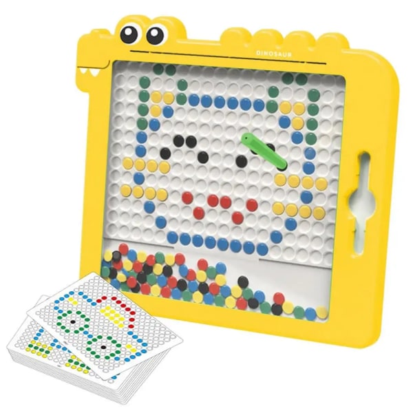 Magnetisk tegnebrett tidlig utdanning puslespill LEKE Morsom Montessori barn leke gave-gul