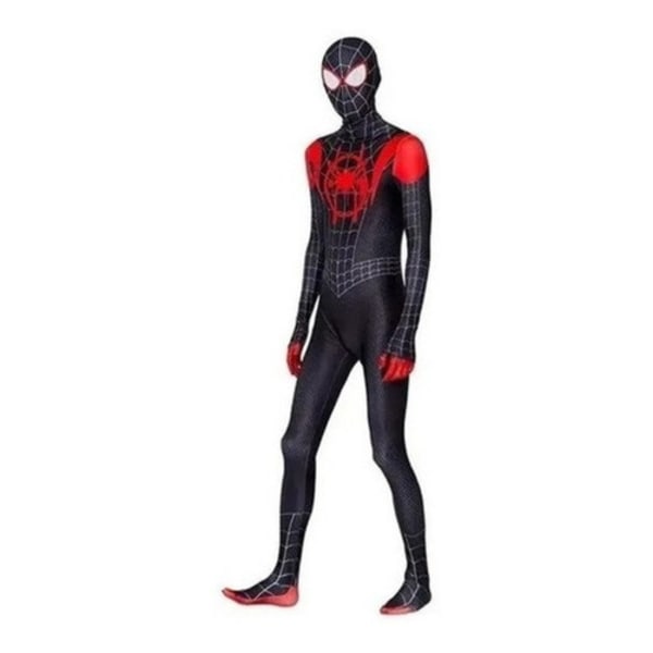 Spiderman Costume Miles Morales Cosplay Vuxna Halloween 130