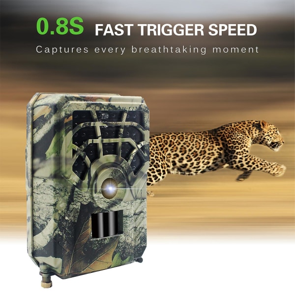 Metsästyskamera 16mp 1080p Ip56 vedenpitävä ulkona metsästyskamera Wildlife Scoutting kamera 46 leds Night Vision CN