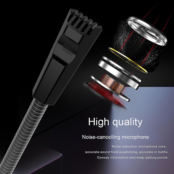 Tsp201 Justerbar Rgb Light Usb Desktop Gaming Live Streaming Mikrofon Til Pc