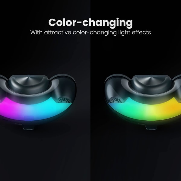 Dubbla uppladdningsbar RGB Ambient Light Magnetisk Bluetooth -högtalare