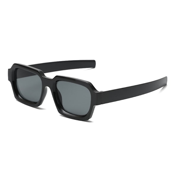 2 st Slim Square Retro Solglasögon Orange Linser Unisex Solglasögon Festival, Fest, Strand Orange Glasögon 2 Black