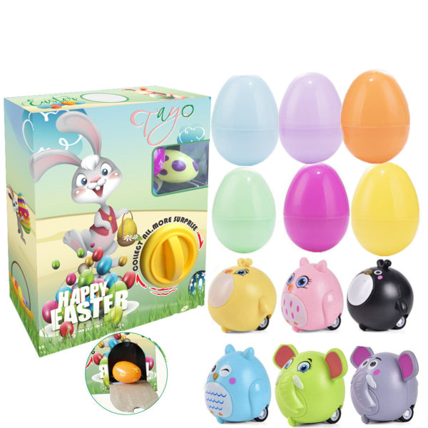 Surprise-ægmaskinesæt Dyrkning af ægkapsel-blindkasse Multifarve sjovt spil kanin til børn påskegave dekorativt legetøj