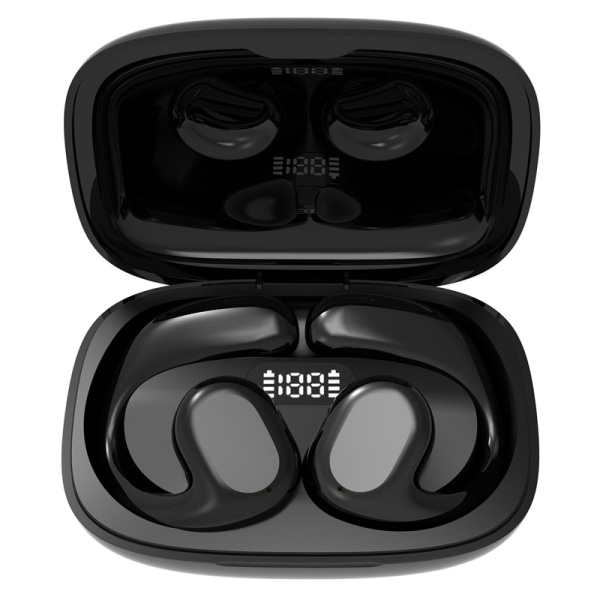 Bluetooth-sportshodetelefoner, trådløse hodetelefoner 3D Hi-Fi stereolyd, IP7 vanntett Bluetooth 5.3-hodesett, 60 timers batterilevetid med ladeveske,