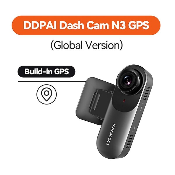 Ddpai dash cam mola n3 1600p hd ajoneuvoasema auto video dvr 2k smart connect Android wifi autokameranauhuri 24h pysäköinti N3 gps