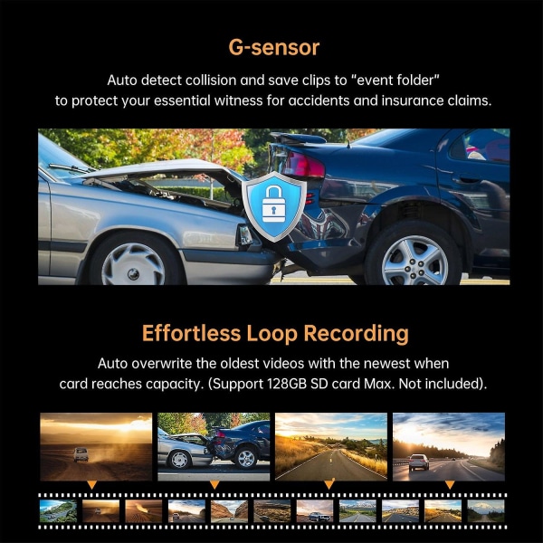 Ddpai dash cam mola n3 1600p hd fordonsdrift auto video dvr 2k smart connect android wifi bilkamera inspelare 24h parkering N3 gps