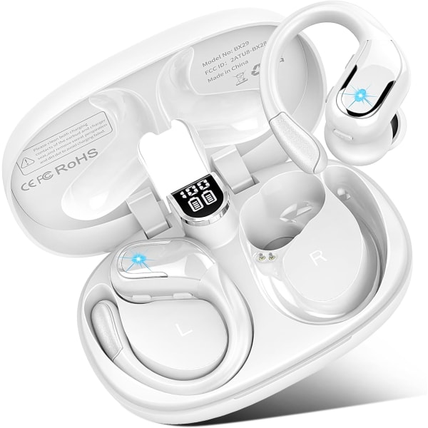 Bluetooth IP7 vanntette øretelefoner med LED