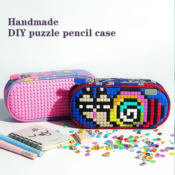 Pixel Puzzle Kawaii Paperitarvikkeet Lasten Creative Suurikapasiteettinen söpö