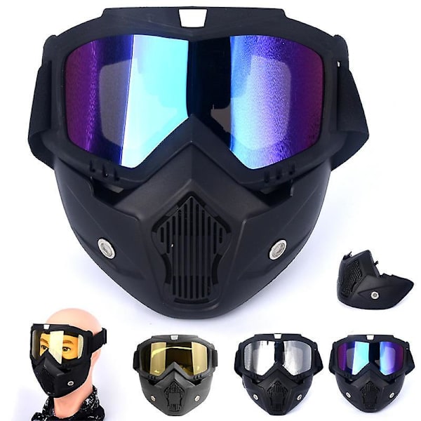 Halloween Thanksgiving Julfest Cosplay Mask Light Up Helhuvudhjälm