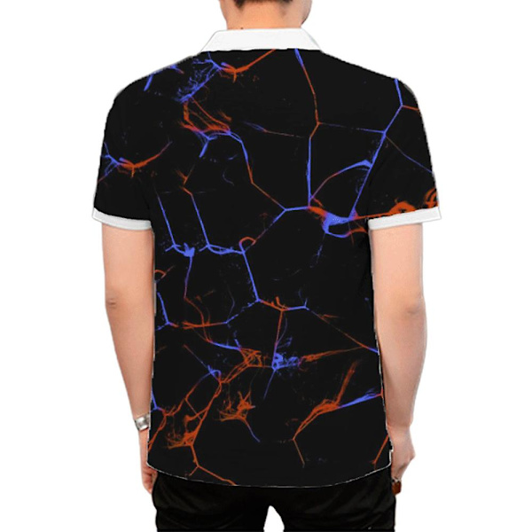 Miesten printed poolopaita Summer Zip Golf Topit D 3XL